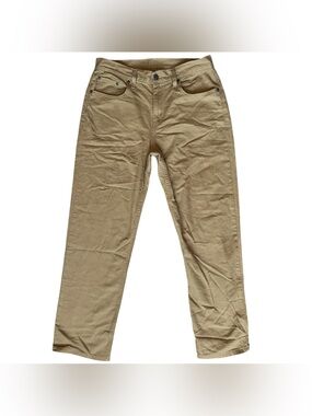 Levi’s Men’s W28 L30 Tapered Jeans Khaki Tan Boys XL 18-20 irregular